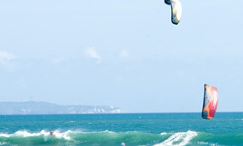 kitesurfing5 Kite Surfing at Sanur Beach Image Five